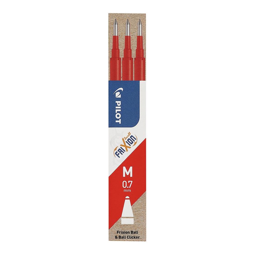Pilot Frixion Erasable Refill Fine Red, Pack of 3 (BLS-FR7-R-S3P)